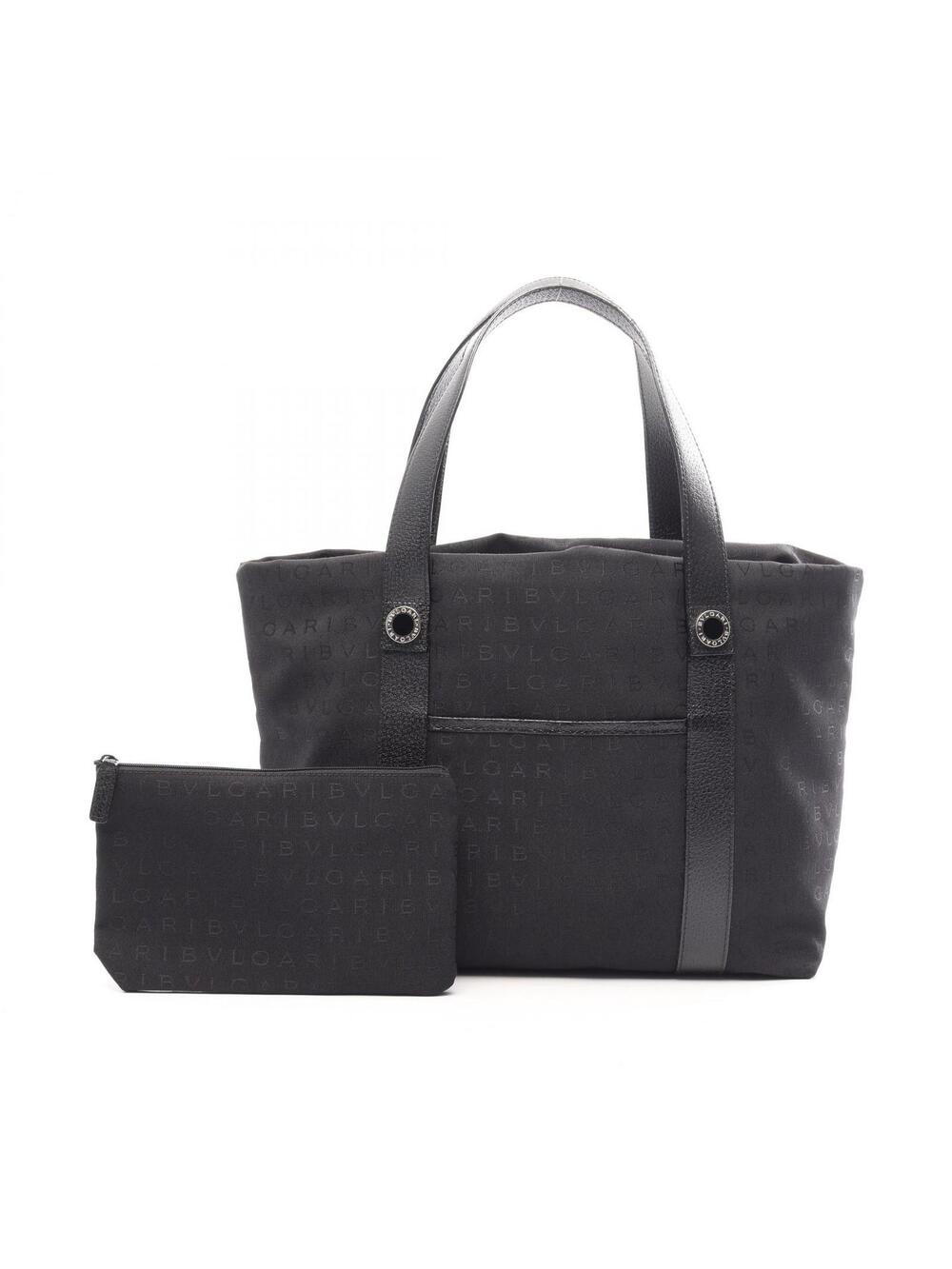 Bvlgari Logo Mania Hand Tote Bag Canvas #345818B61B